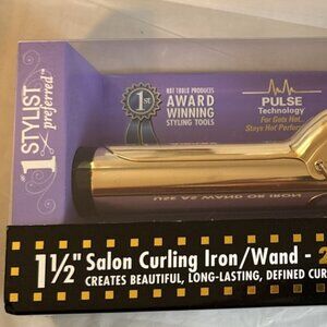Hot Tools 1102 Professional 1-1/2 Inch Variable Heat 24K Gold Hair Curling Iron